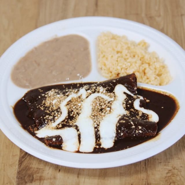 Enchiladas De Mole.